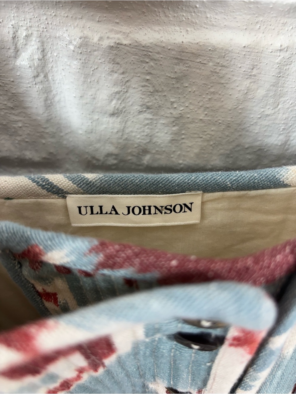 Ulla Johnson Varda Dress Ikat Print Cotton Midi Size 12 - Picture 4 of 5